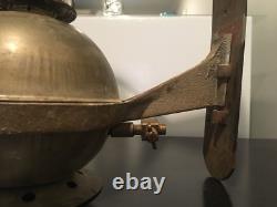 Antique/Glass/Brass Handlan Illinois Central Railroad Caboose Wall Lantern