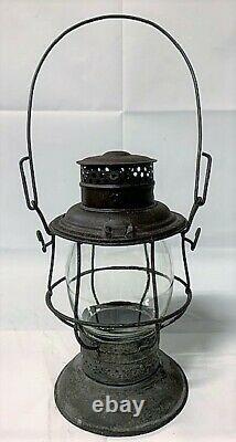 Antique Grand Trunk Railway Railroad Gtr Adlake Bell Bottom Lantern