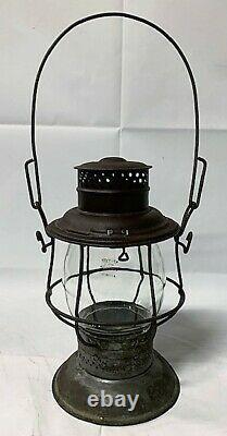 Antique Grand Trunk Railway Railroad Gtr Adlake Bell Bottom Lantern