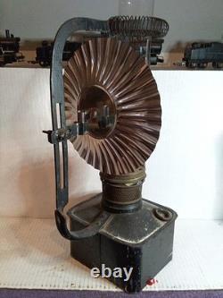Antique Handlan Caboose Railroad Lantern with Cradle & Reflector Clamp