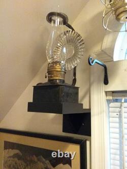 Antique Handlan Caboose Railroad Lantern with Cradle & Reflector Clamp