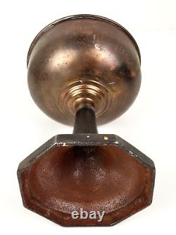 Antique Handlan Railroad Kerosene Table Lamp Brass Iron St. Louis MO Collectible