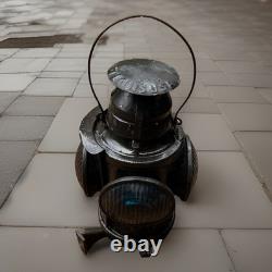 Antique Handlan St Louis 4 Way Railroad Switch Lantern Caboose Signal Lamp Vtg
