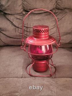 Antique Handlan St Louis NY NH & H Railroad RR Oil Kerosene Lamp Lantern