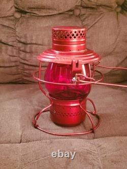 Antique Handlan St Louis NY NH & H Railroad RR Oil Kerosene Lamp Lantern