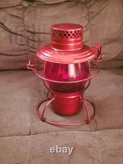 Antique Handlan St Louis NY NH & H Railroad RR Oil Kerosene Lamp Lantern