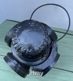 Antique Handlan St Louis Railroad Switch Lantern Lamp Parts As Is Cracked READ