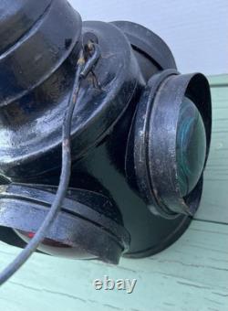 Antique Handlan St Louis Railroad Switch Lantern Lamp Parts As Is Cracked READ