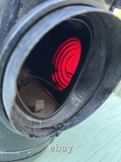 Antique Handlan St Louis Railroad Switch Lantern Lamp Parts As Is Cracked READ