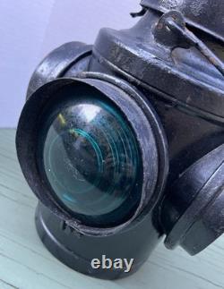 Antique Handlan St Louis Railroad Switch Lantern Lamp Parts As Is Cracked READ