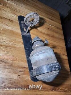 Antique Handlan St. Louis Wall Mount Caboose Railroad Lantern Lamp Plume Atwood