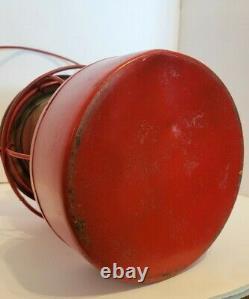 Antique Hanlan St. Louis Atlanta Gas Co Red Globe Railroad Lantern embossed