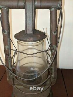 Antique Hermance Safety Barn Railroad Lantern Tubular Kerosene Rare