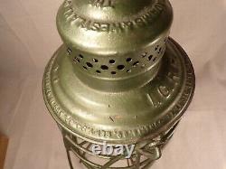 Antique ICRR Illinois Central Railroad Lantern A&W THE ADAMS with Globe
