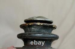 Antique Indiana Lamp Co Connorsville Buggy Railroad Lamp Light Lantern 3 Lens