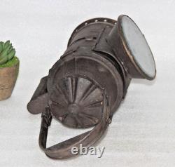 Antique Iron Lamp Lantern Original Old Hand Crafted