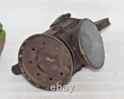 Antique Iron Lamp Lantern Original Old Hand Crafted