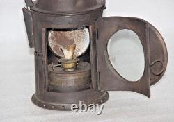 Antique Iron Lamp Lantern Original Old Hand Crafted