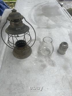 Antique Kelly Lamp Company Railroad Conductor Oil Lantern Rochester, New York