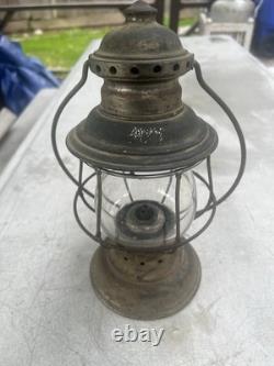 Antique Kelly Lamp Company Railroad Conductor Oil Lantern Rochester, New York
