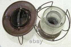 Antique Kerosene Double Globe Bellbottom Railroad Lantern BUCKEYE Lamp