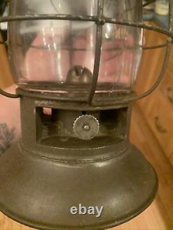 Antique Kerosene Outer Globe Bellbottom Railroad Lantern BUCKEYE Sr. RR Lantern