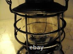 Antique L&n Railroad Lantern Embossed Globe 1897