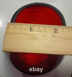 Antique LS&MS Ry Red Glass Railroad Lantern Globe Lake Shore Michigan Southern