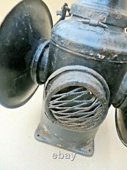 Antique Lantern 4 Way Railroad Signal Lamp Railway History Irs Sa 5702 Bombay