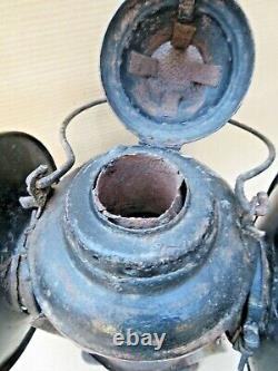 Antique Lantern 4 Way Railroad Signal Lamp Railway History Irs Sa 5702 Bombay