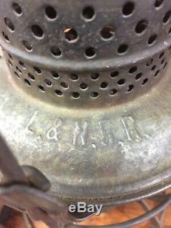 Antique Louisville & Nashville Railroad L&N. R. R Lantern 1925 Embossed ARMSPEAR