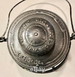 Antique M. M. BUCK & CO. THE BUCK I. C. R. R. Illinois Central Railroad Lantern