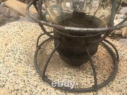 Antique MICHIGAN CENTRAL RAILROAD Lantern Adlake Adams Westlake Clear Globe MCRR