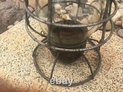 Antique MICHIGAN CENTRAL RAILROAD Lantern Adlake Adams Westlake Clear Globe MCRR