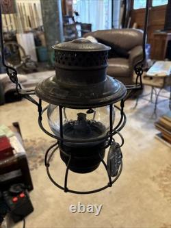 Antique MICHIGAN CENTRAL RAILROAD(M. C. R. R.) Adams-Westlake LANTERN Macbeth Globe