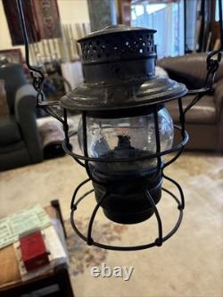 Antique MICHIGAN CENTRAL RAILROAD(M. C. R. R.) Adams-Westlake LANTERN Macbeth Globe