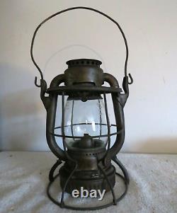 Antique Maine Central Railroad Oil Lantern Dietz Vesta Lamp USA