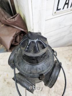 Antique Milwaukee Road Switch Stand Lamp CM&StP Railroad Lantern Railway Light