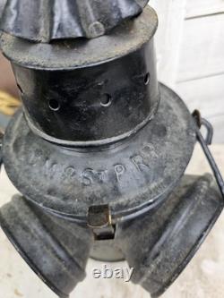 Antique Milwaukee Road Switch Stand Lamp CM&StP Railroad Lantern Railway Light