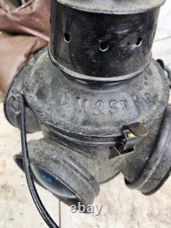 Antique Milwaukee Road Switch Stand Lamp CM&StP Railroad Lantern Railway Light