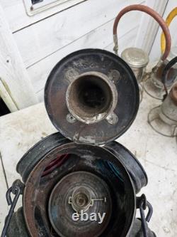 Antique Milwaukee Road Switch Stand Lamp CM&StP Railroad Lantern Railway Light