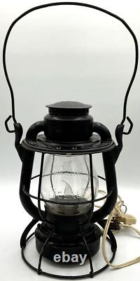 Antique New York Central Railroad Lantern Converted Electric Nycline Dietz Vesta