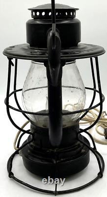 Antique New York Central Railroad Lantern Converted Electric Nycline Dietz Vesta