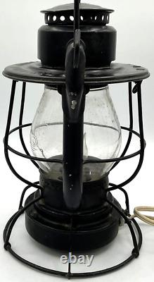 Antique New York Central Railroad Lantern Converted Electric Nycline Dietz Vesta