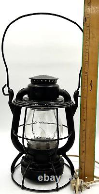 Antique New York Central Railroad Lantern Converted Electric Nycline Dietz Vesta