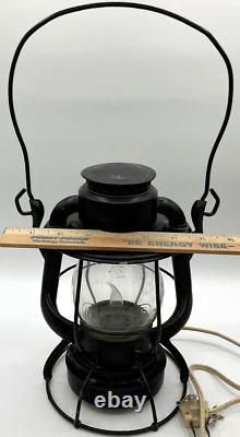 Antique New York Central Railroad Lantern Converted Electric Nycline Dietz Vesta