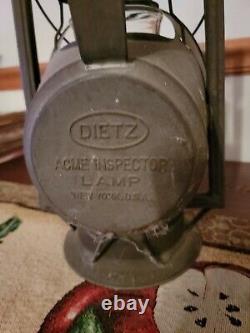 Antique New York Central Railroad (nyc Rr) Dietz Acme Inspectors Lamp Lantern