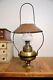 Antique Oil Lamp Country Store hanging Light Railroad Lantern vintage brass old