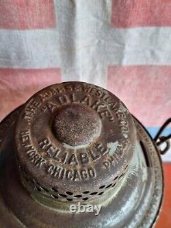 Antique Oil Lantern Railway Adlake Reliable Adams & Westlake Co 1911