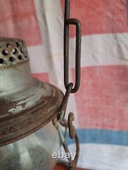 Antique Oil Lantern Railway Adlake Reliable Adams & Westlake Co 1911